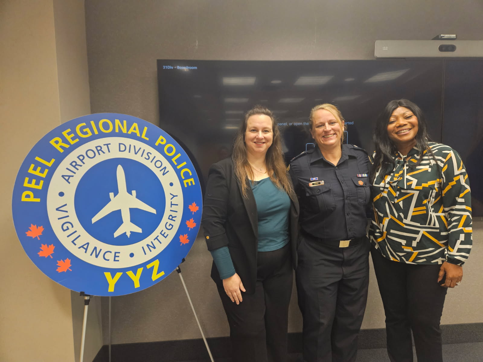Peel Police Airport Division_Danielle, Lisa, Liz