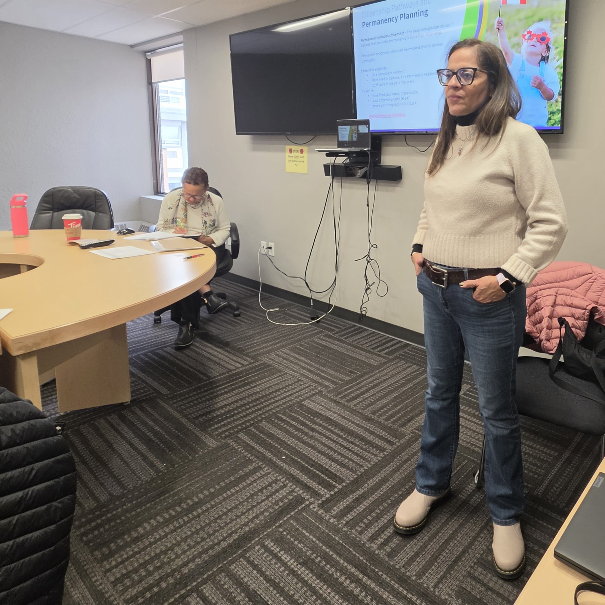 Rosario presenting